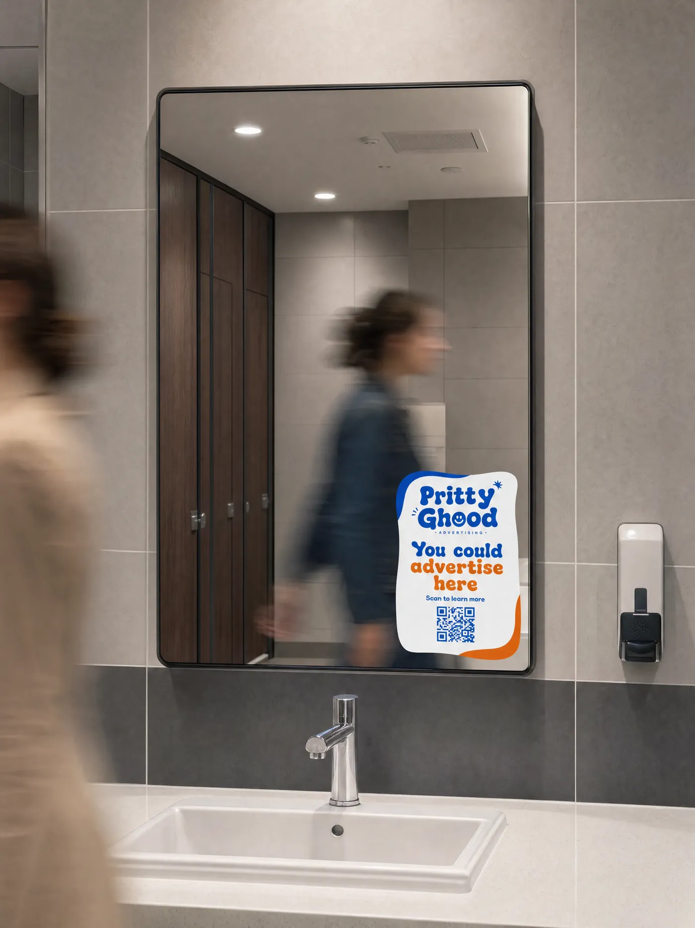 Bathroom mirrors example placement