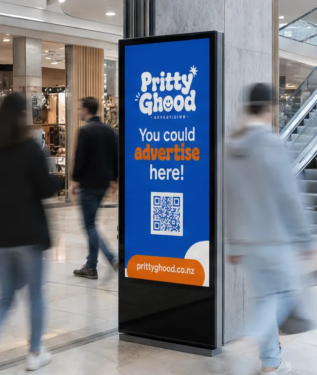 Digital screens example placement