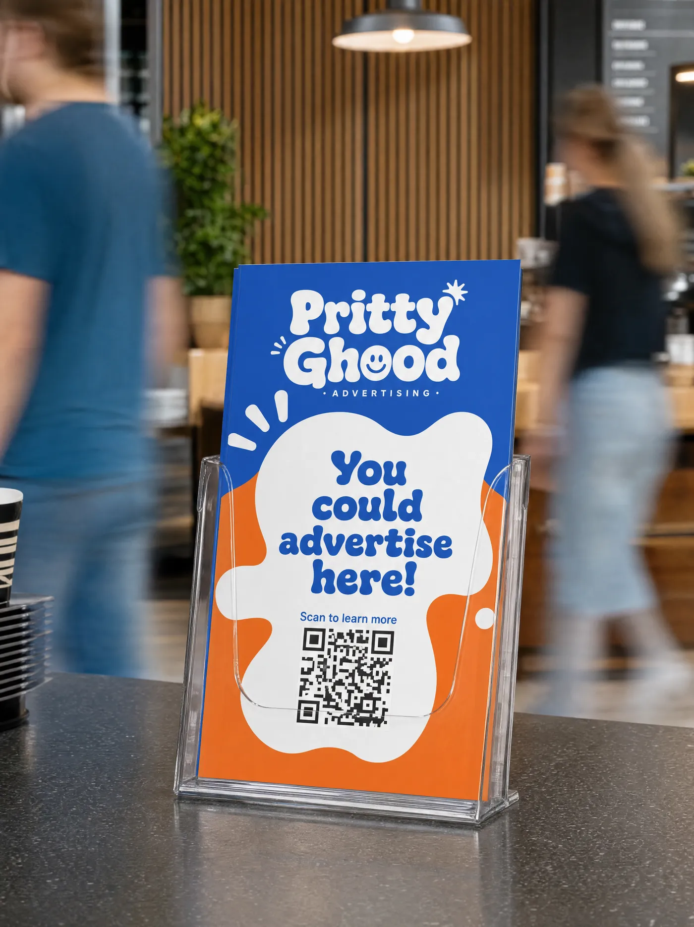 Flyer stands example placement